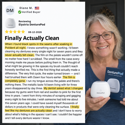 DenturePod™ Ultrasonic Denture Cleaner